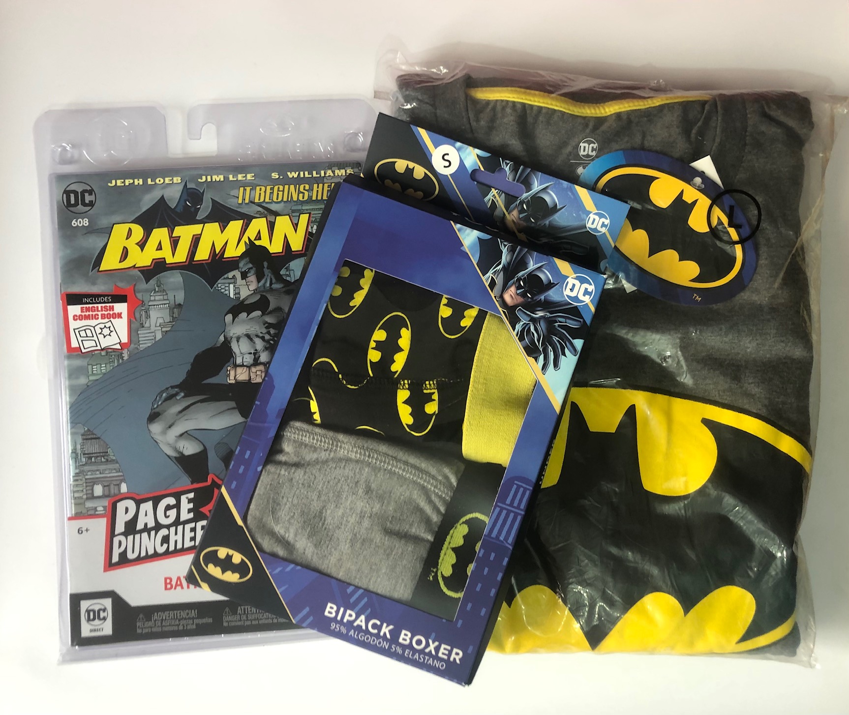 Batman Box 1 (3 Productos con embalaje con logo)