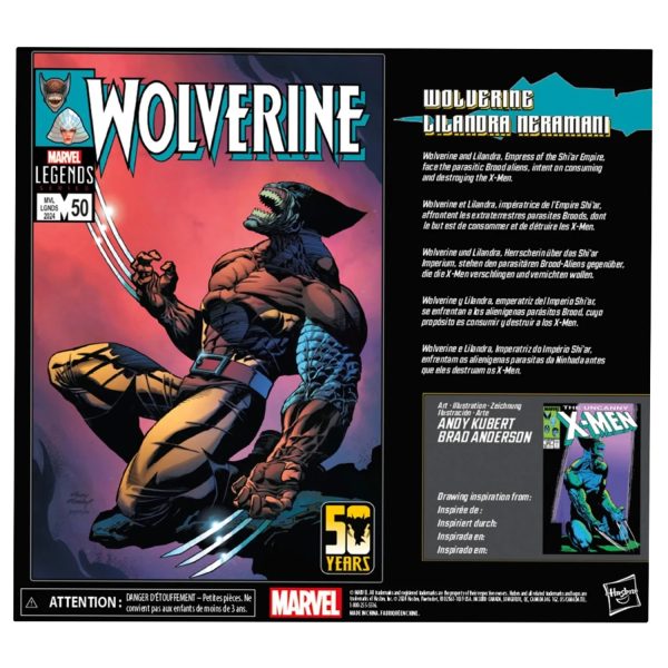Figura Fan Marvel Legends Series Wolverine y Lilandra Neramani - Imagen 5